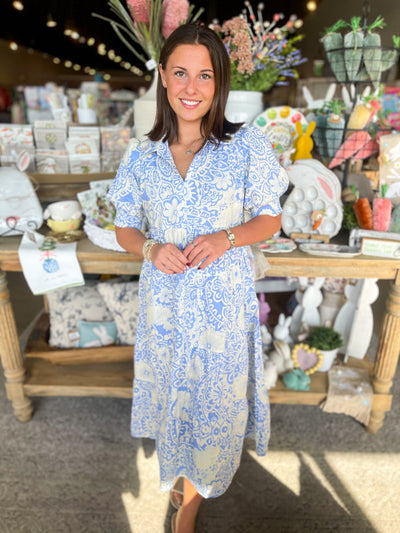 Umgee Blue Orchid Dress