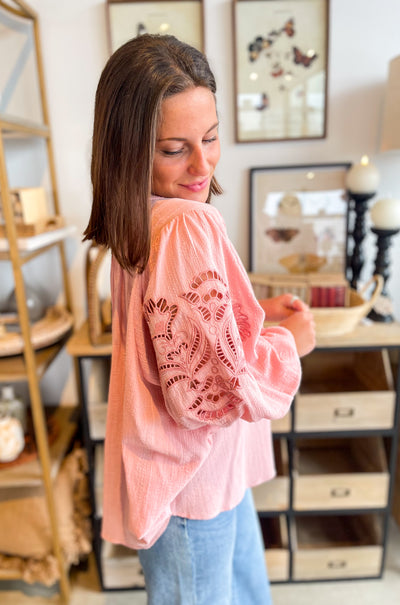 Easel Blush Raya Top