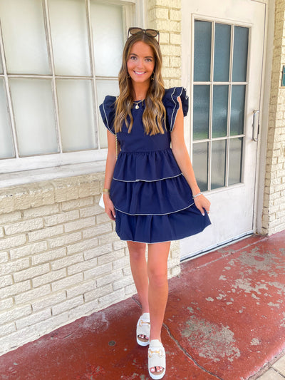 Navy Barrett Dress