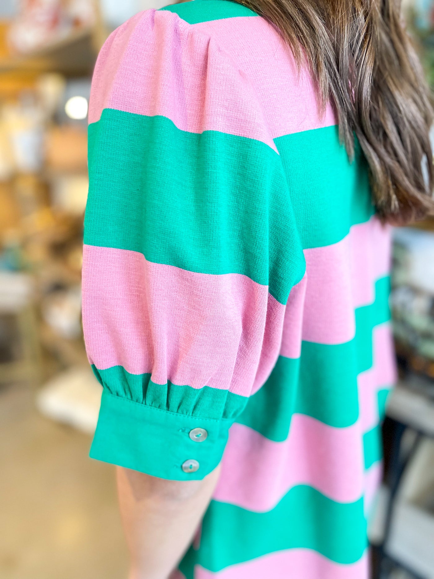 Green Pink Kayla Top
