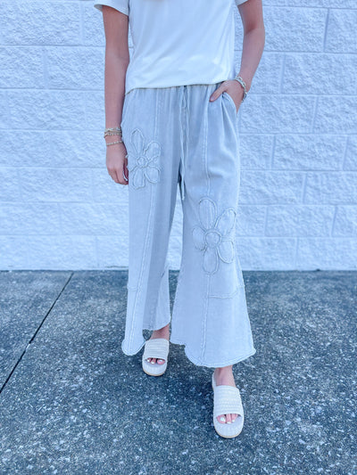 Stone Flower Patch Pant