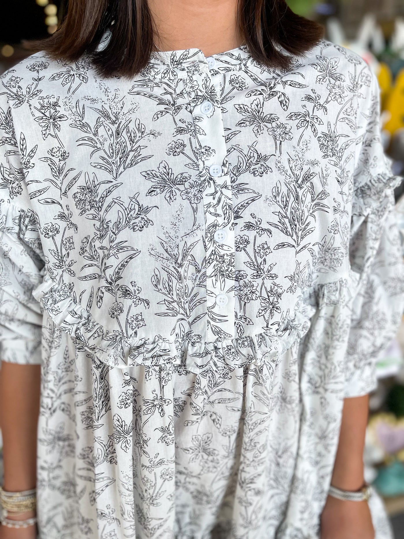 Ivy Ruffle Tiered Floral Mini Dress
