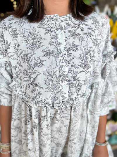 Ivy Ruffle Tiered Floral Mini Dress