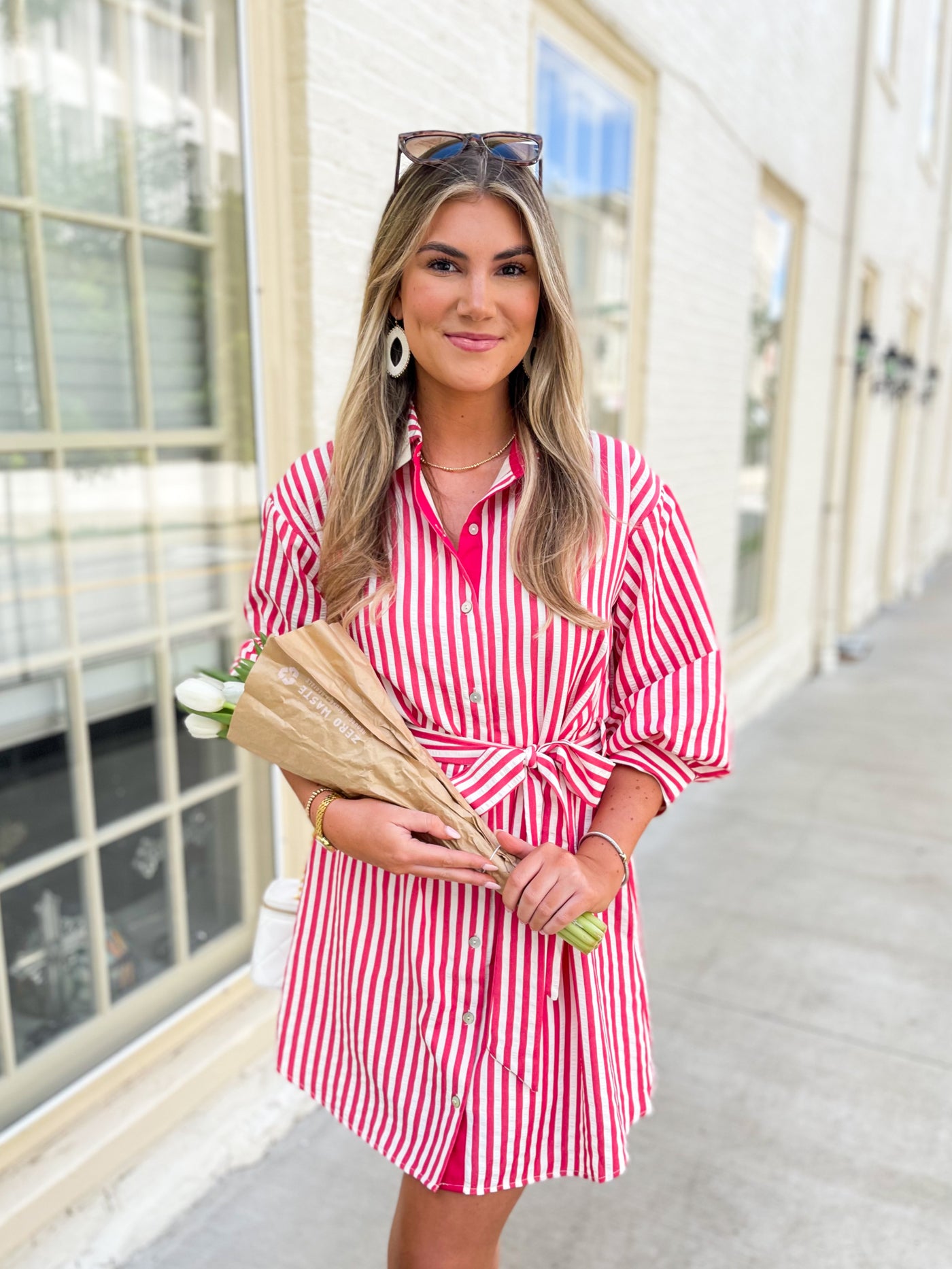 Entro Tomato Red Morgan Dress
