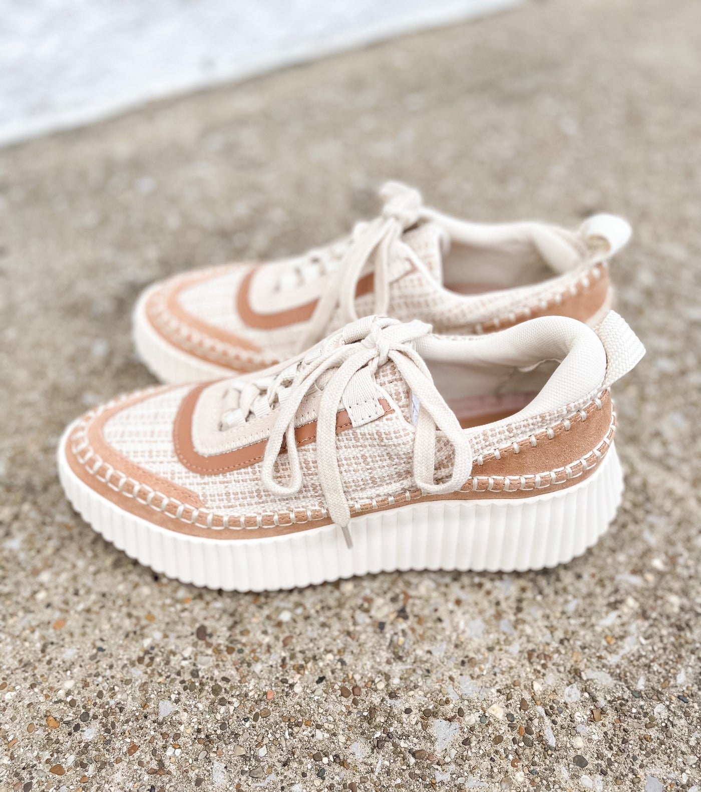 Dolce Vita Dolen Brown Multi Woven Shoes