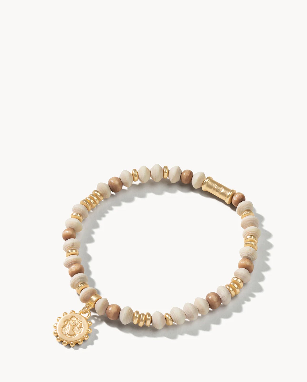 Spartina Stretch Bracelet 6mm Multi Wood/Mermaid