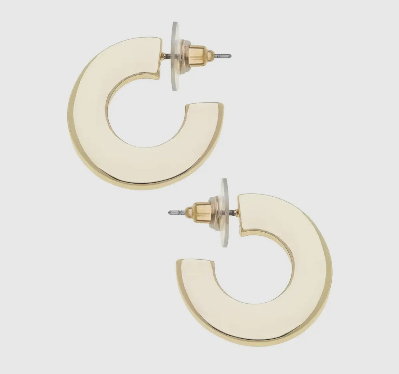 Cali Large Flat Hoop Earrings