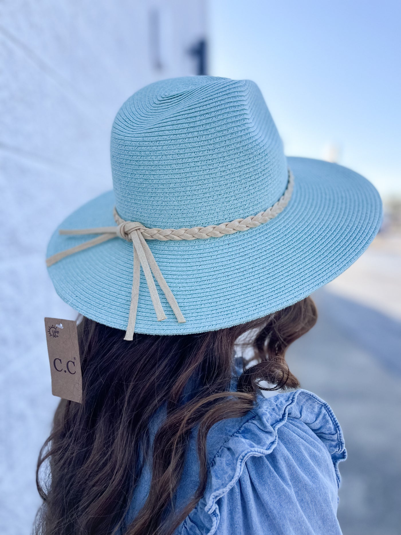 Brim Panama Hat with Braided Cord