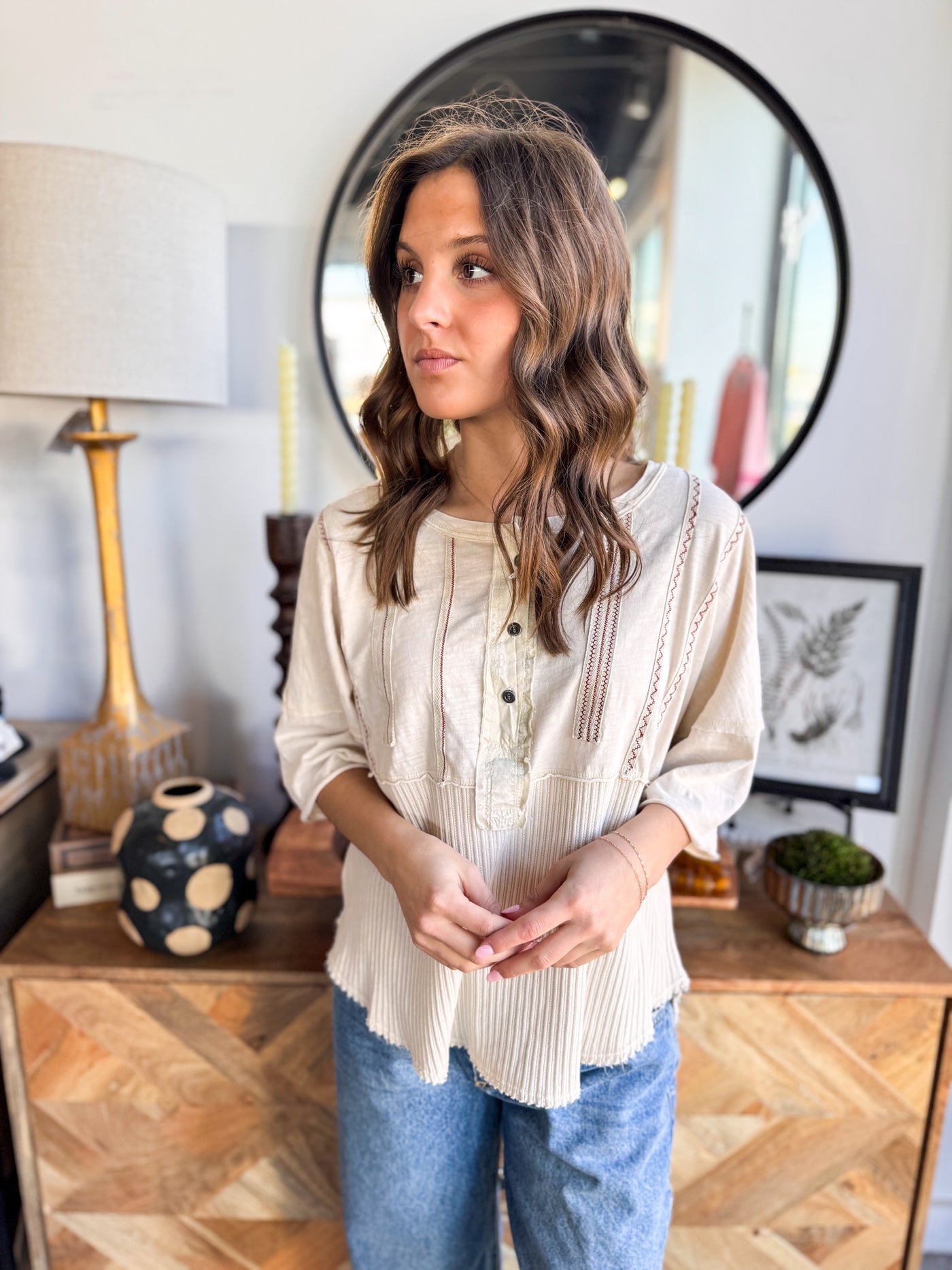 Ecru Blakely Top