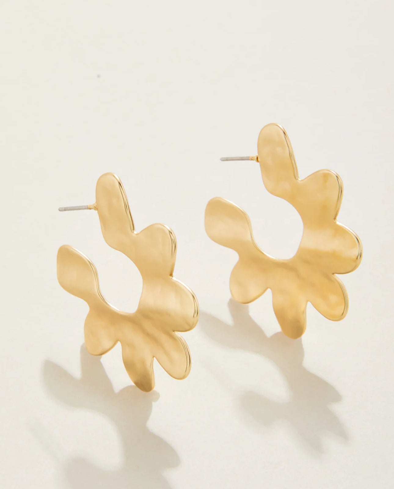 Spartina Kai Flower Hoop Earrings Gold