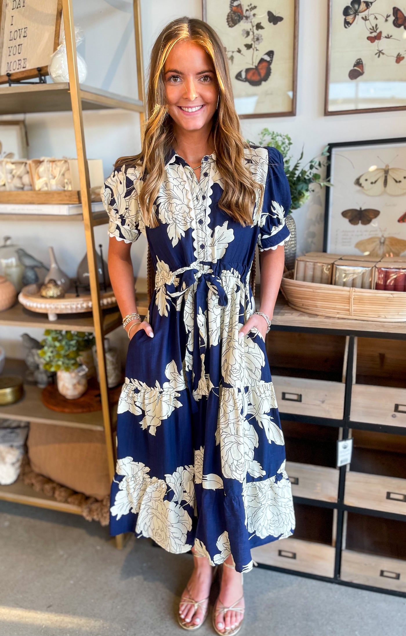 Jodifl Navy Dress
