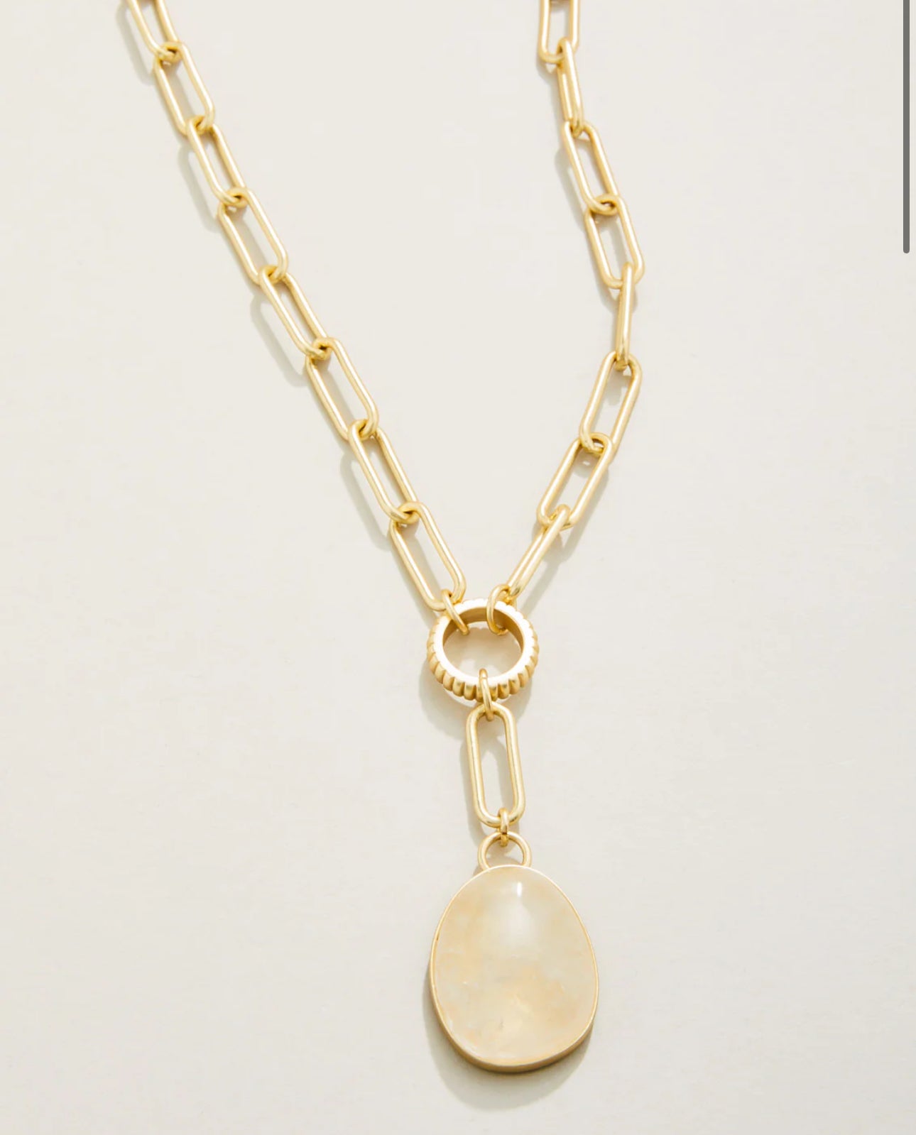 Spartina Glen Falls Necklace 17” Frosty Grey