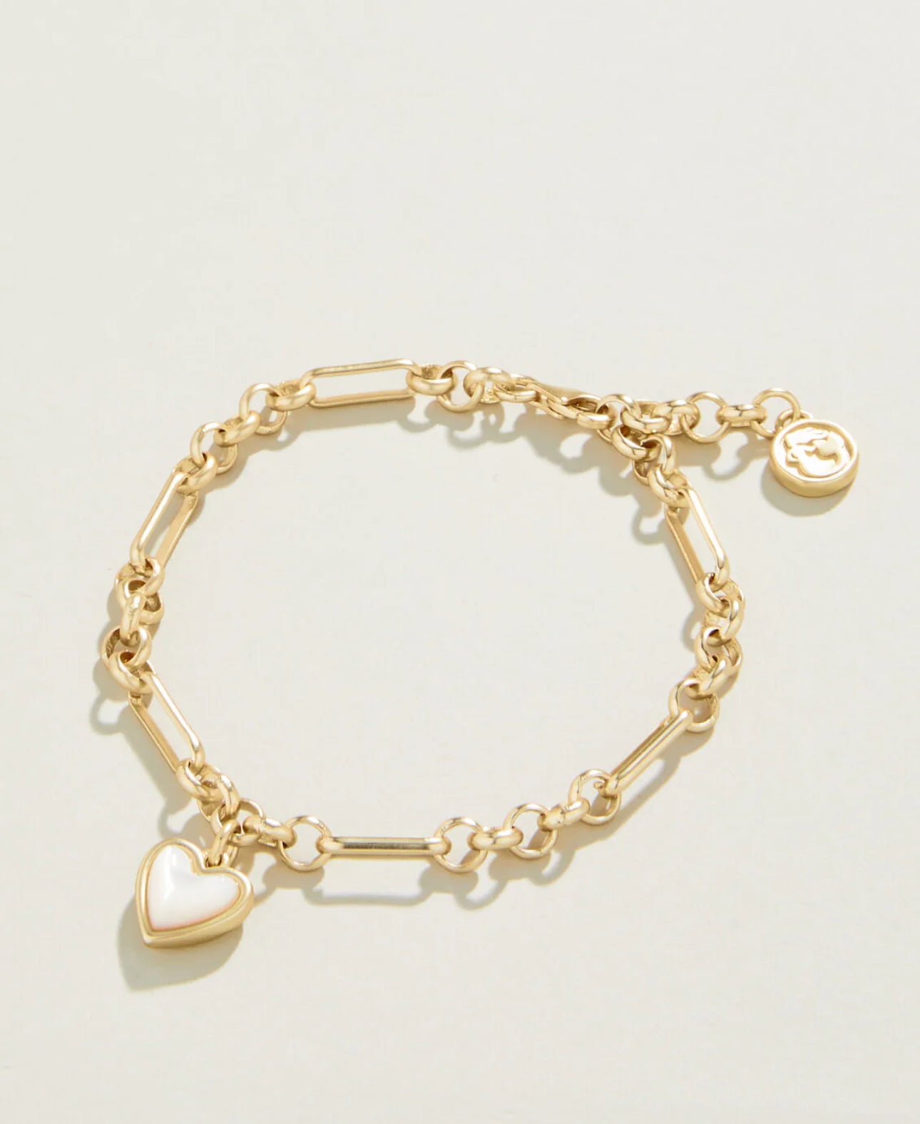 Spartina Full Heart Bracelet Mother of Pearl