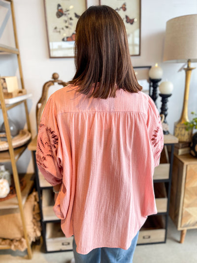 Easel Blush Raya Top