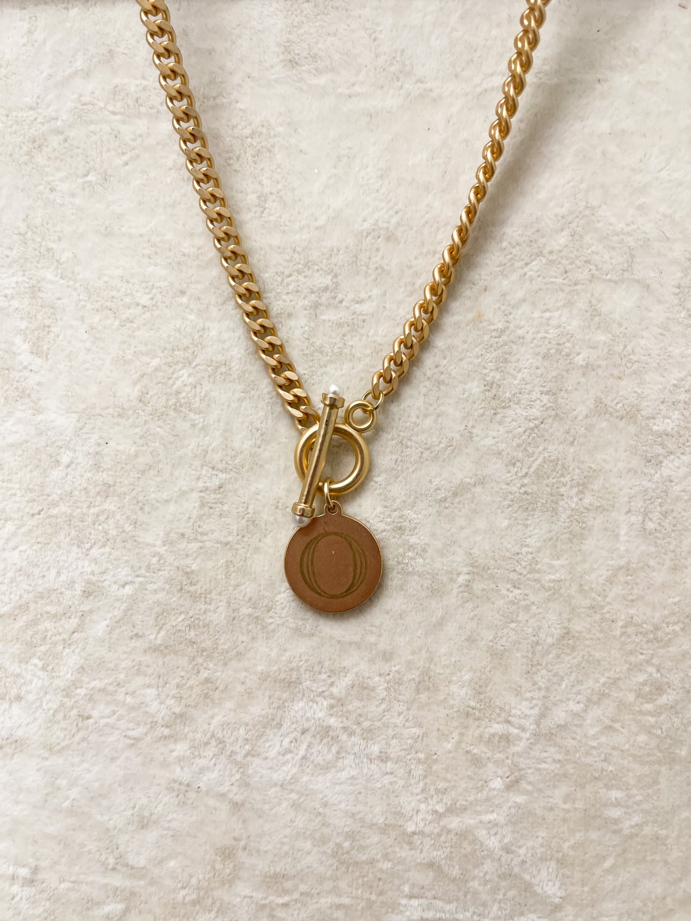 Engraved Initial Necklace