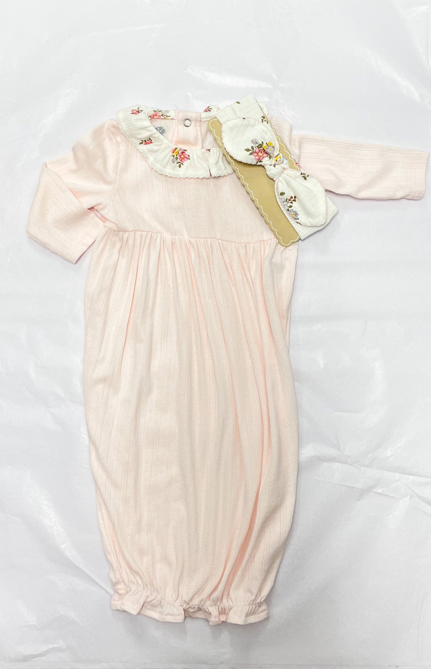 Pink Pointelle Gown