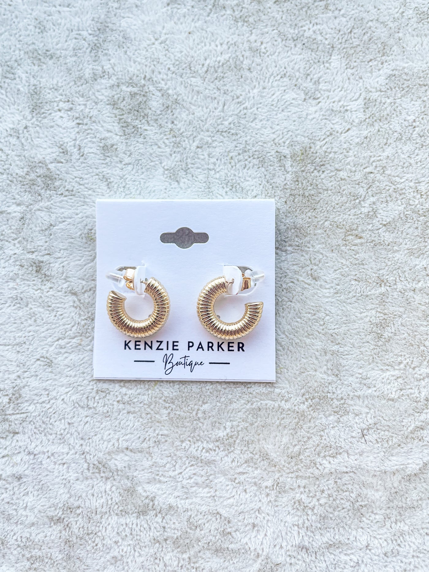 15mm Cord Texture Hoops