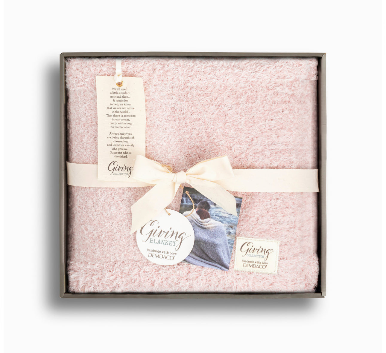 Demdaco Pink Giving Blanket