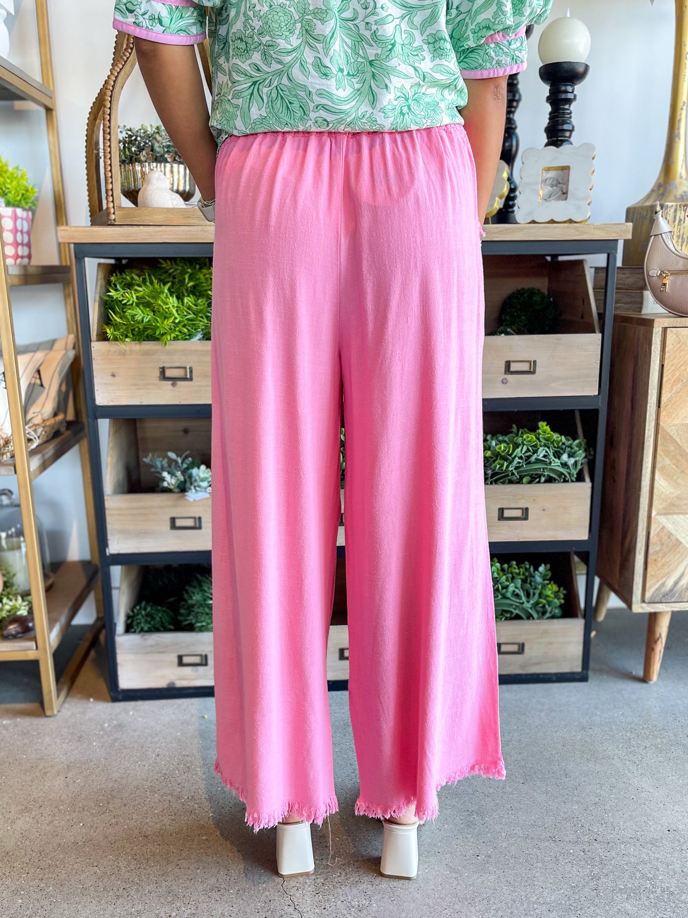 Umgee Cotton Candy Wide Leg Pants
