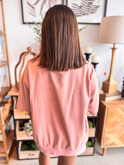 Blush Mineral Wash Xia Top