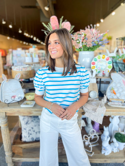 Blue Stripe Kalani Top