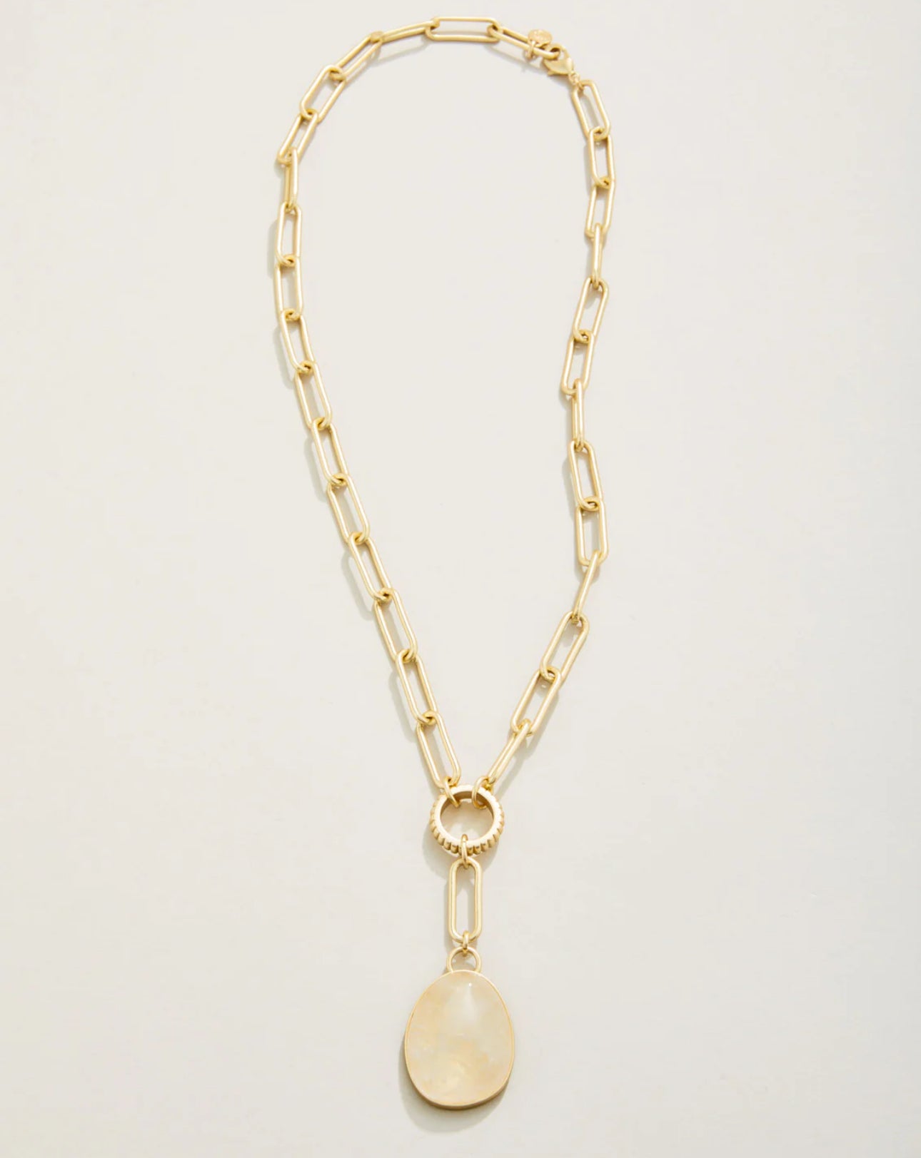 Spartina Glen Falls Necklace 17” Frosty Grey
