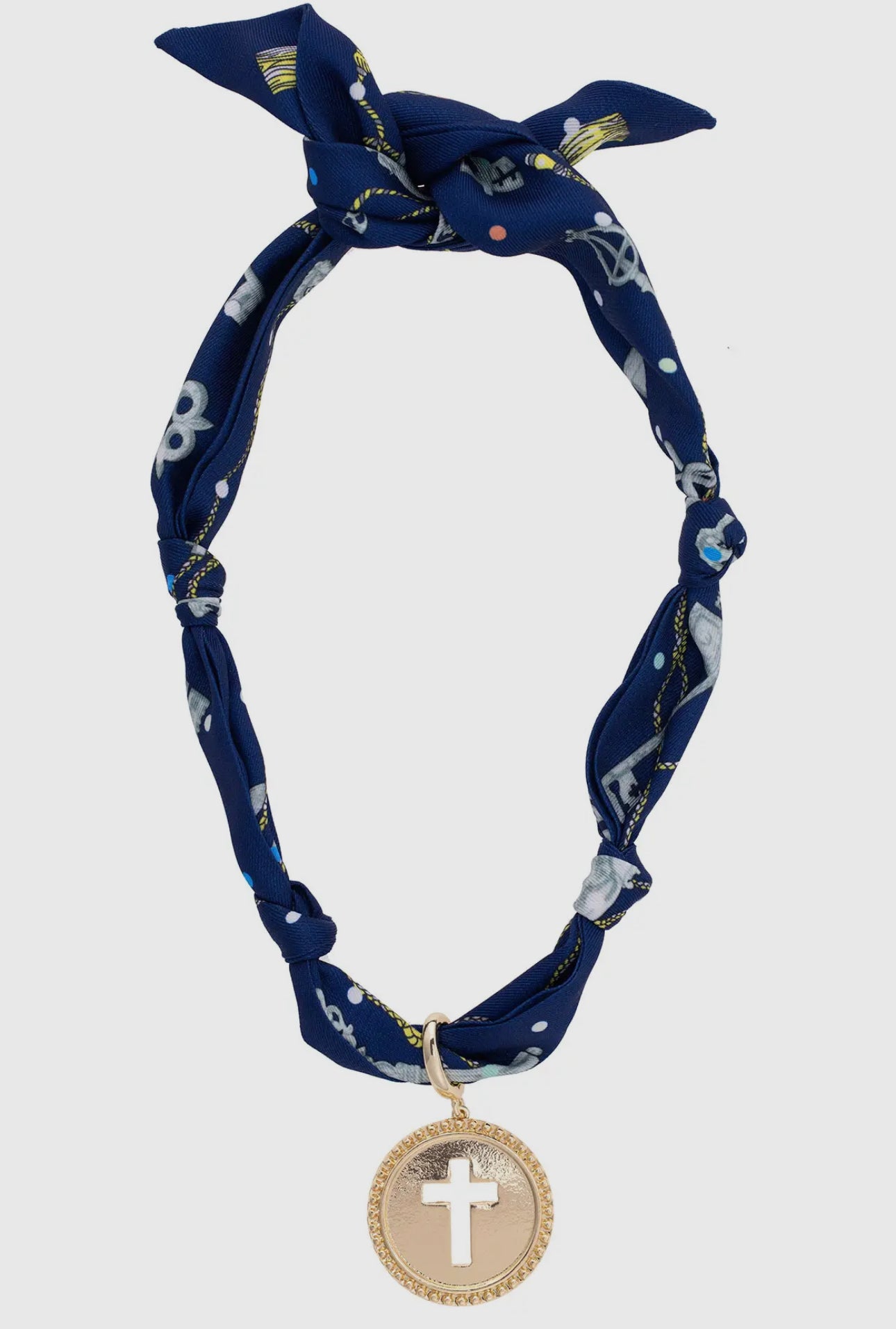 Canvas Style Scarf Necklace