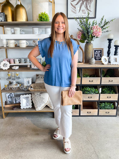 Denim Tencel Tia Top
