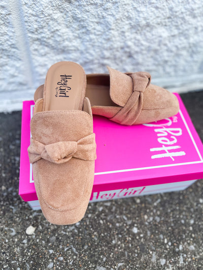 Hey Girl Camel Faux Suede Shoes