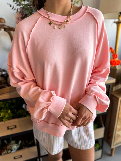 Easel Blush Ziva Top