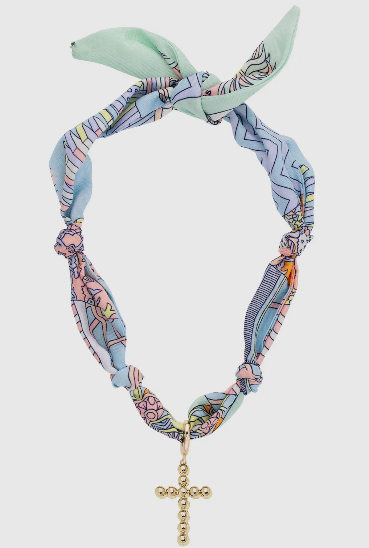 Canvas Style Scarf Necklace