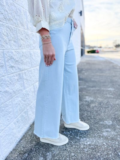 Blue Soft Twill Pants