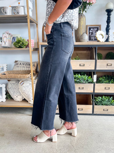 Flying Monkey High Rise Ankle Wide Jean
