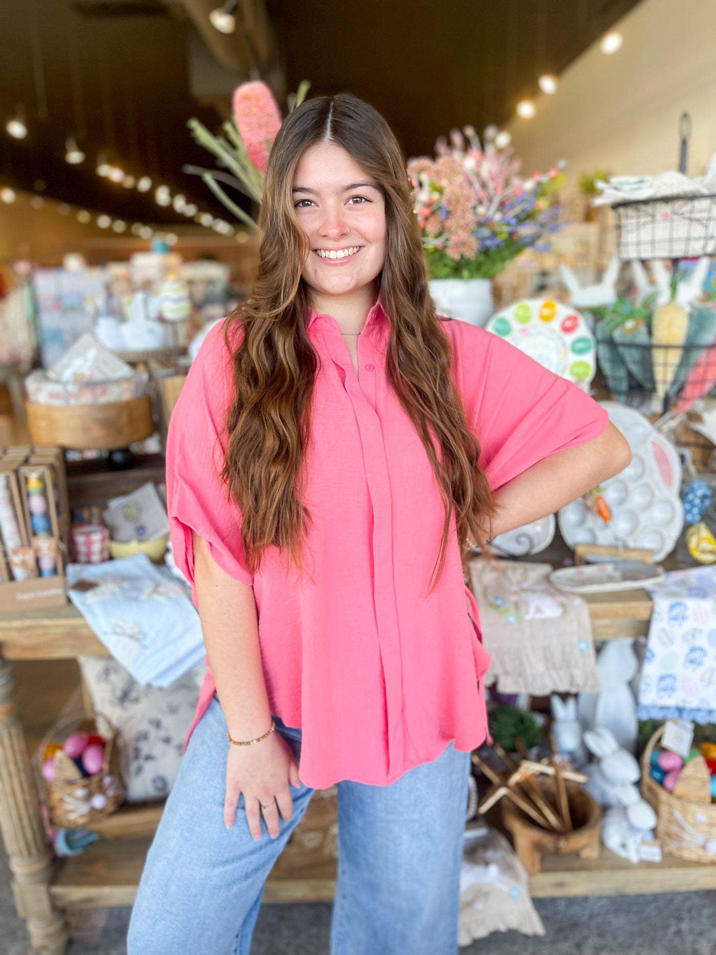 Coral Pink Keri Top