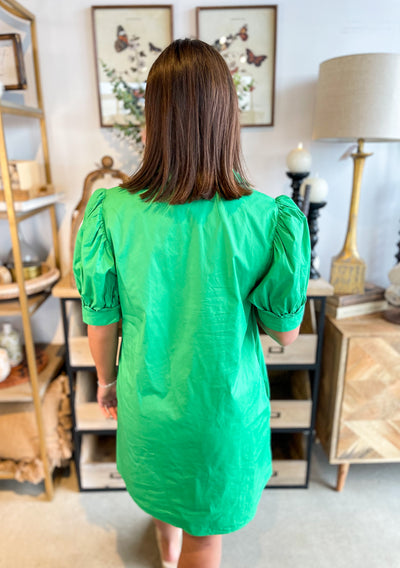 Kelly Green Bryer Dress