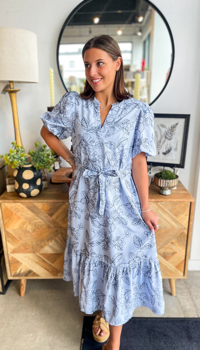 Umgee Blue Gweneth Dress