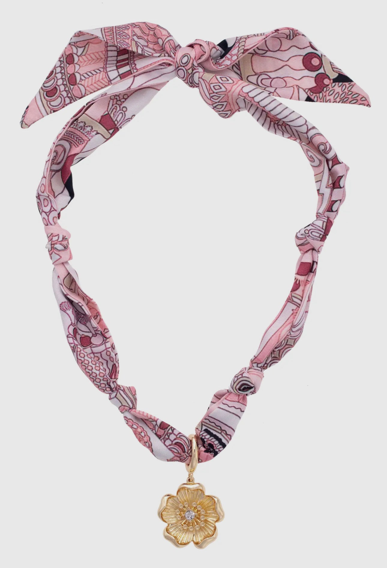 Canvas Style Scarf Necklace