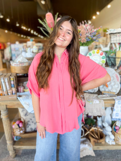 Coral Pink Keri Top