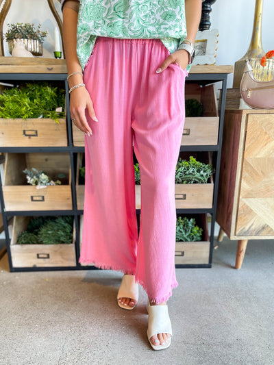 Umgee Cotton Candy Wide Leg Pants