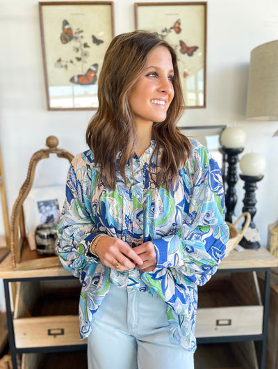 Ocean Blue Ailia Top