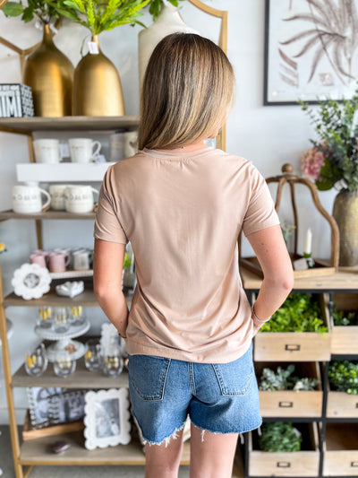 Be Cool Taupe Tee