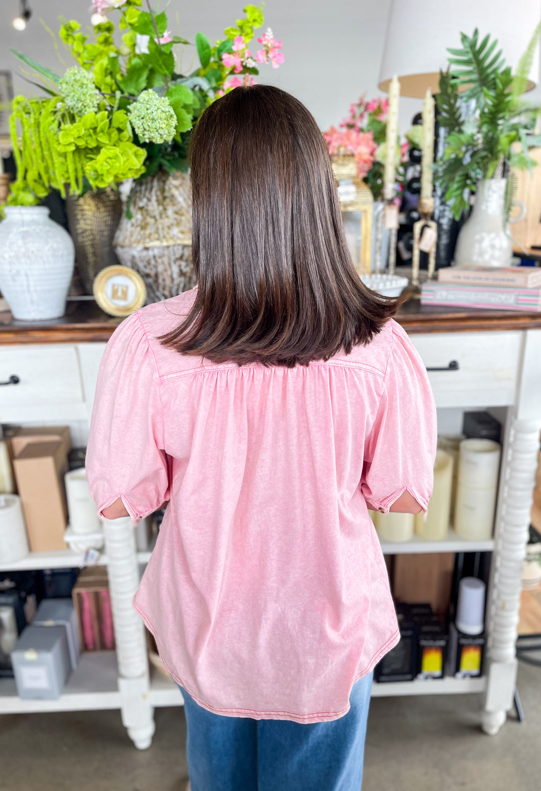 Easel Blush Pink Zyla Top – Kenzie Parker