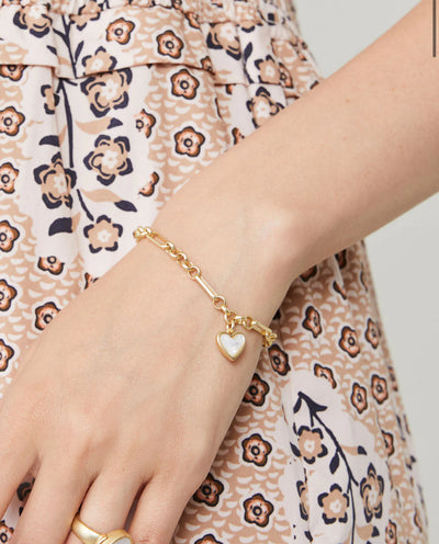 Spartina Full Heart Bracelet Mother of Pearl
