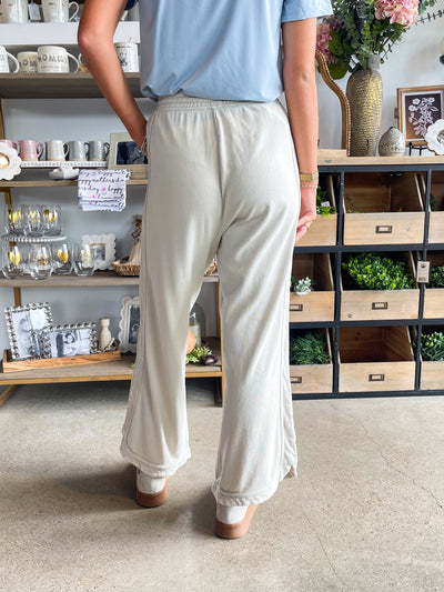 Vivien Easel Ecru Mineral Wash Pant