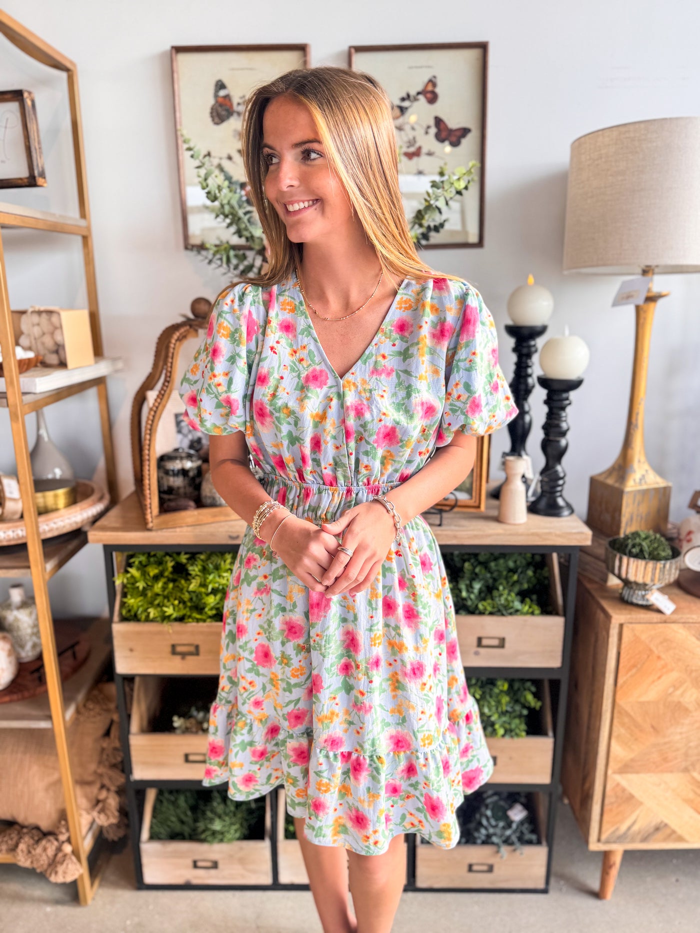 Dusty Blue Hailey Dress