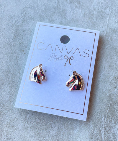 Rosalind Equestrian Horse Stud Earrings