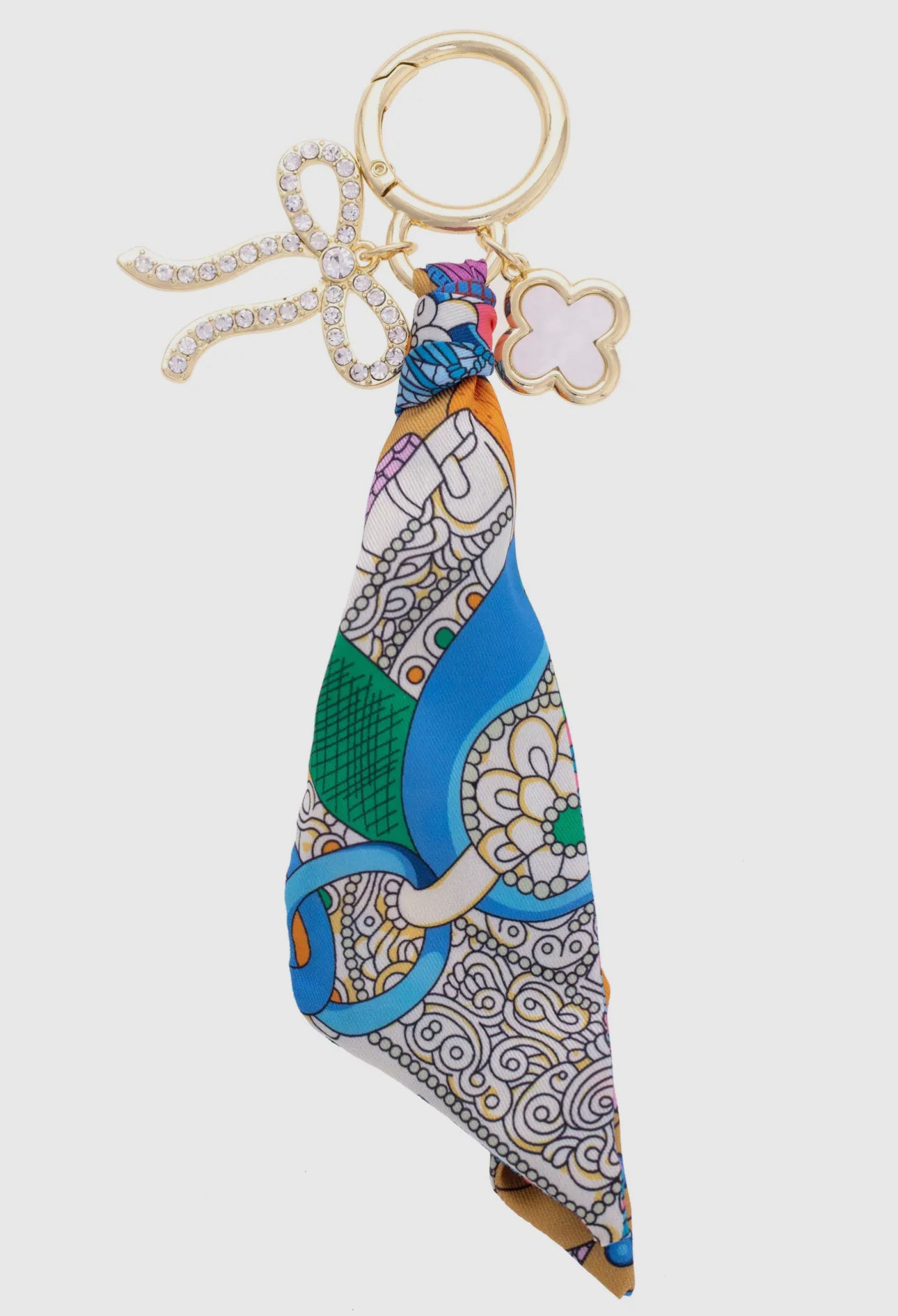 Cassie Pave Bow Twilly Bag Charm