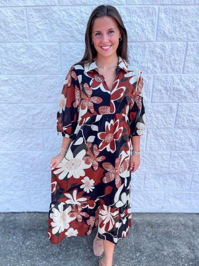 Umgee Rust Mix Shona Dress