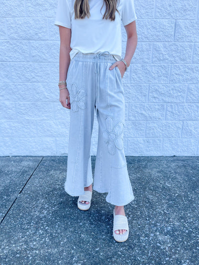 Stone Flower Patch Pant