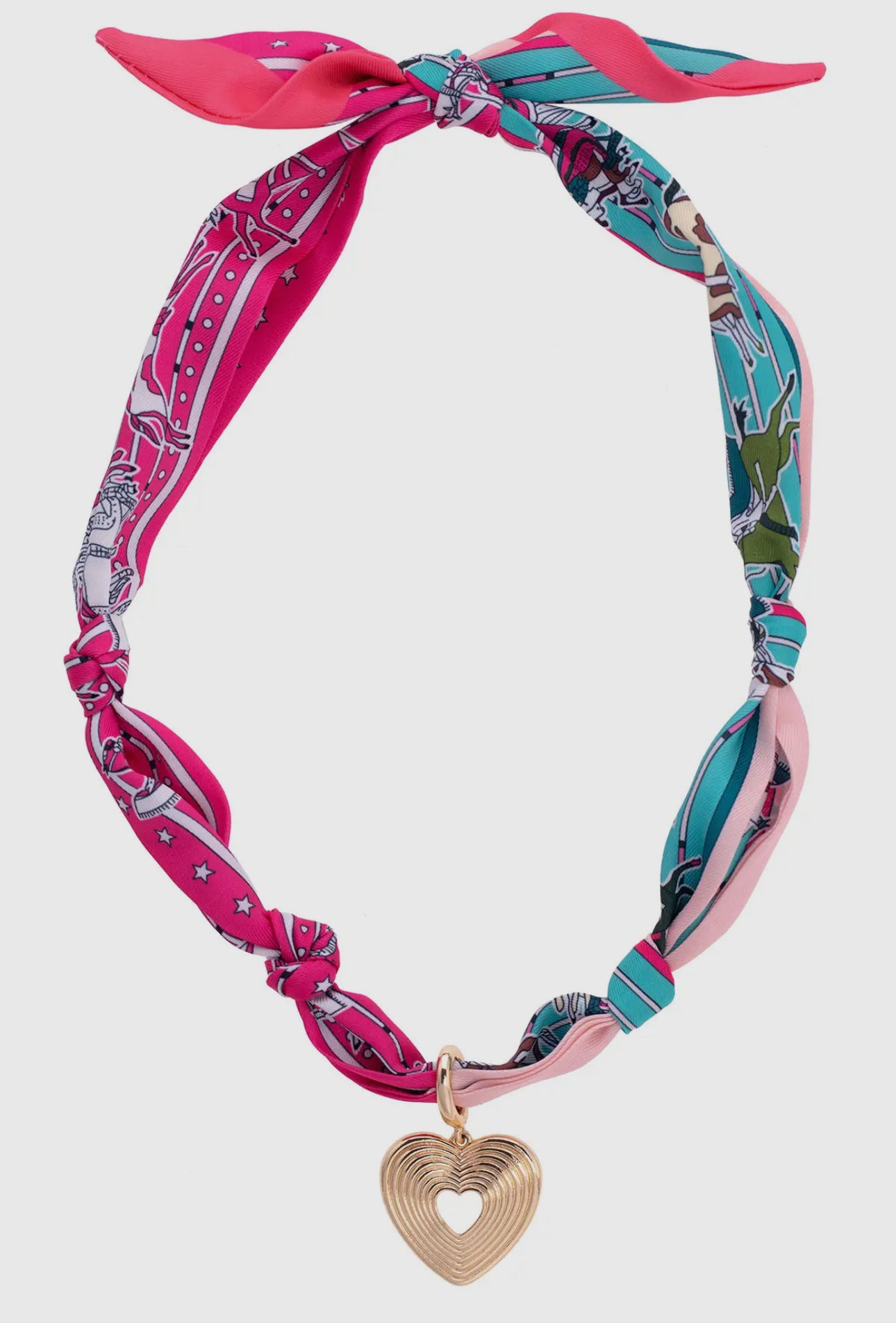 Canvas Style Scarf Necklace